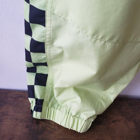 VANS Off The Wall BMX Skate Track Pants Joggers Checkers Neon Yellow Green *note - Picture 8 of 15